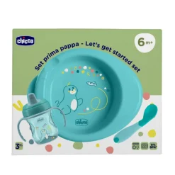 Chicco Conjunto Papa 3 Peças Azul 6M+