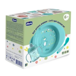 Chicco Conjunto Papa 3 Peças Azul 6M+
