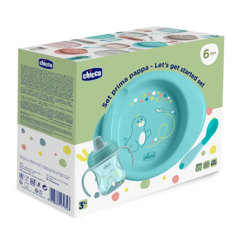 Chicco Conjunto Papa 3 Peças Azul 6M+