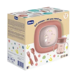 Chicco Conjunto Papa 5 Peças Rosa 12M+