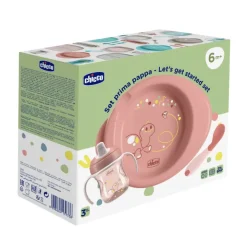 Chicco Conjunto Papa 3 Peças Rosa 6M+