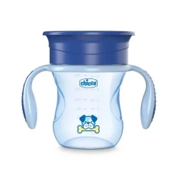 Chicco Copo de Refeição 360º Azul +12M 180ml