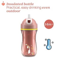 Chicco Copo Térmico Rosa 14M+ 266ml