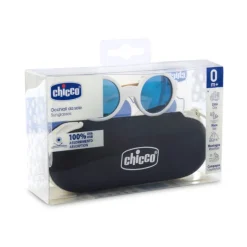 Chicco Óculos de Sol Espelho Branco 0M+ | Bebé com Proteção UVA/UVB e Armação Flexível