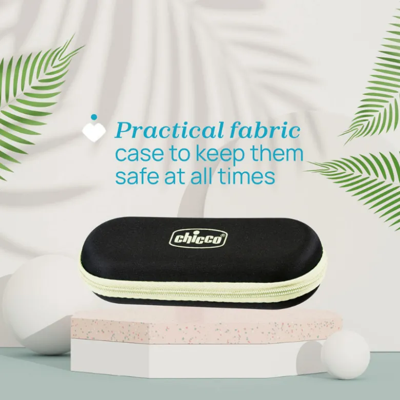 Chicco Óculos de Sol Espelho Branco 0M+ | Bebé com Proteção UVA/UVB e Armação Flexível