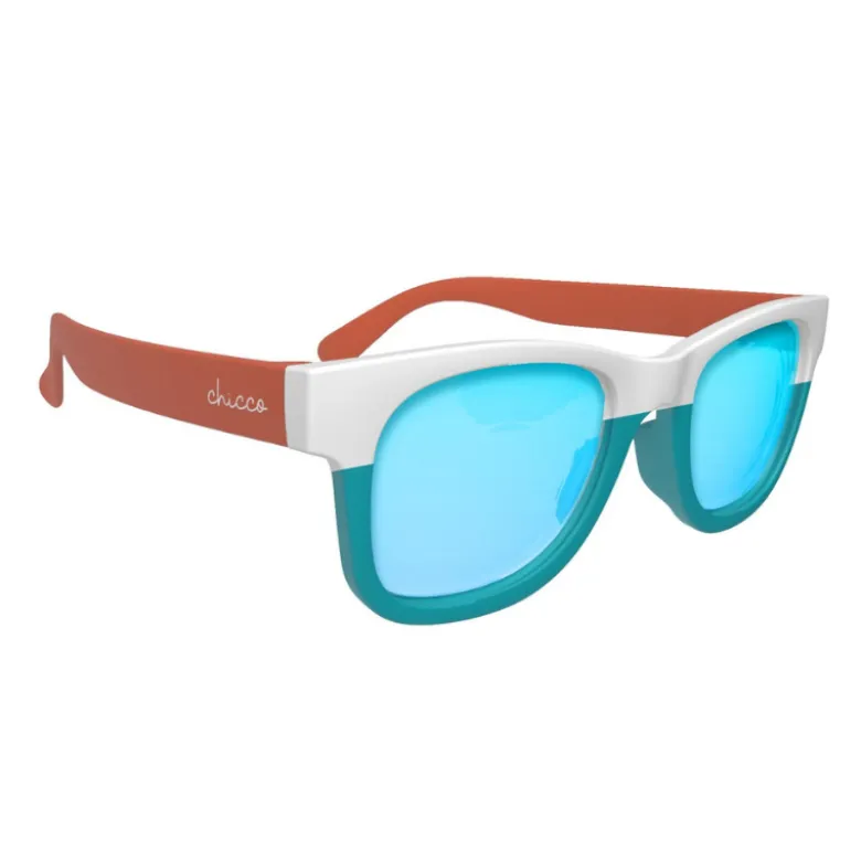 Chicco Óculos de Sol Lentes Espelhadas Azuis +24M | Inclui estojo