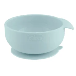 Chicco Easy Bowl Tigela Silicone Ventosa Azul 6M+ | Sem BPA Microondas