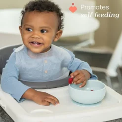 Chicco Easy Bowl Tigela Silicone Ventosa Azul 6M+ | Sem BPA Microondas