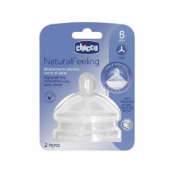 Chicco NaturalFeeling Tetinas Fluxo Papa 6M+