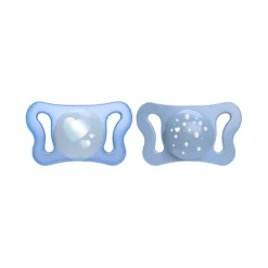 Chicco Physio Micro Chupetas Silicone Love/Bolinhas 0-2M