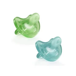 Chicco Physio Soft Chupetas Silicone Turquesa e Verde 6-16M