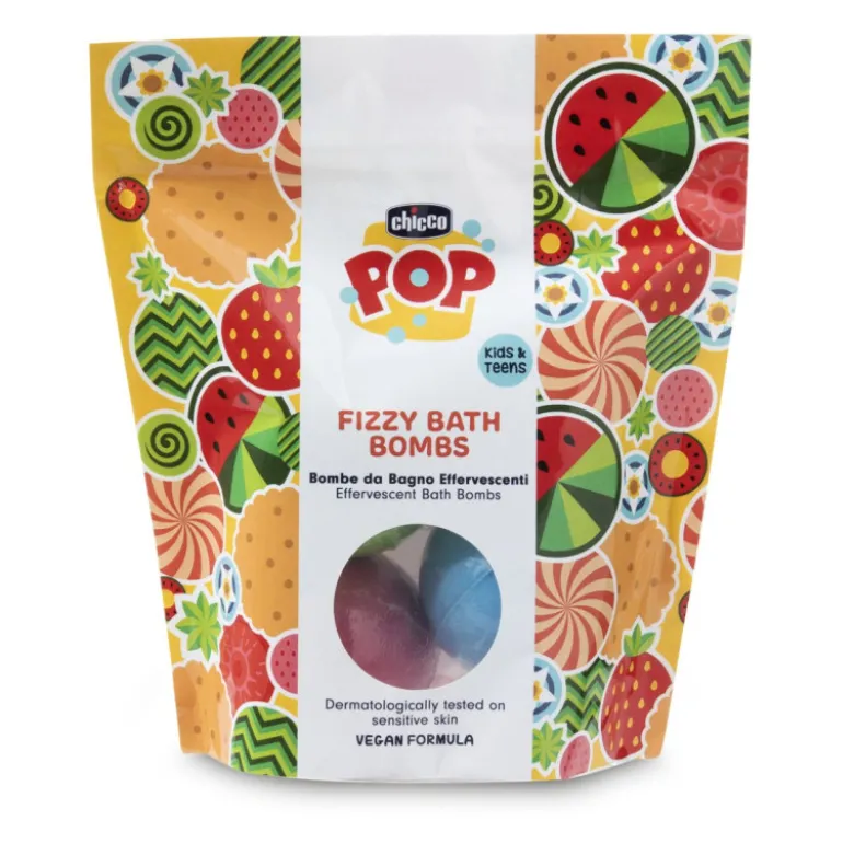 Chicco Pop Bombas Banho Efervescentes Pack 3 | Pele Sensível +3A