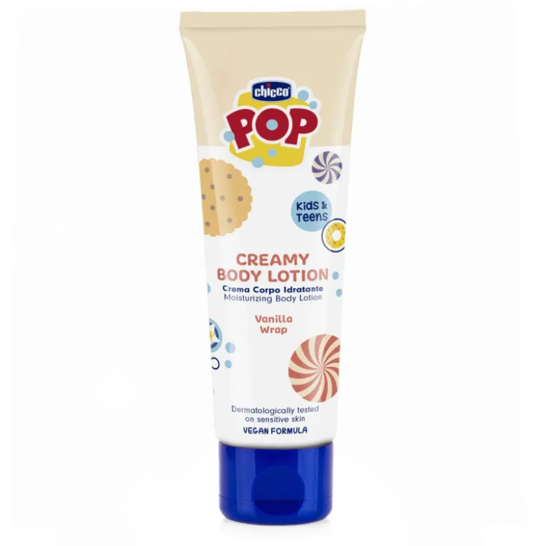 Chicco Pop Creme Corpo Baunilha 150ml | Apto Pele Sensível +3A
