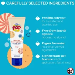 Chicco Pop Creme Corpo Baunilha 150ml | Apto Pele Sensível +3A