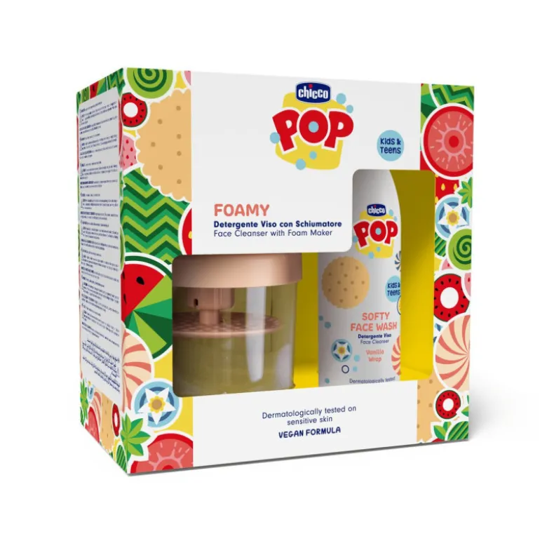 Chicco Pop Foamy Gel Limpeza Rosto Baunilha 150ml + Espumador +6A