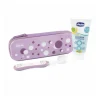 Chicco Primeiro Conjunto Higiene Oral Lilás 6M+