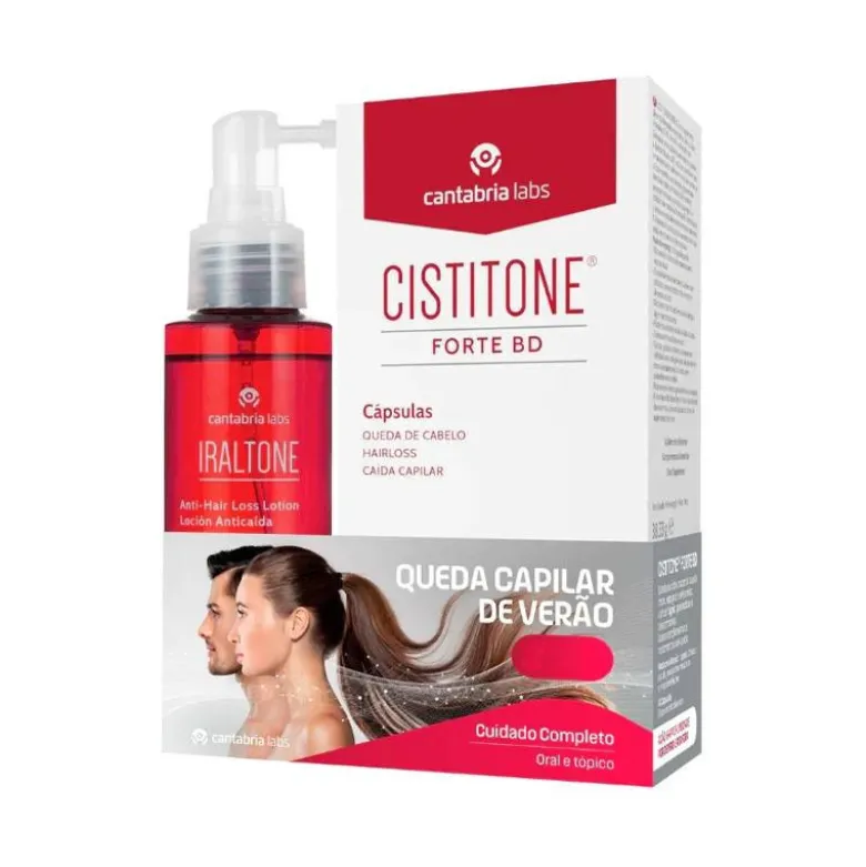 Cistitone Forte BD Cápsulas + Iraltone Loção Antiqueda