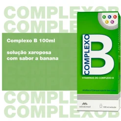 COMPLEXO B Xarope 100ml | Sabor Banana | Vitaminas B para Energia | +3 Anos