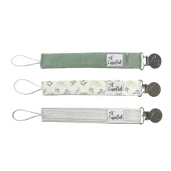 Copper Pearl Clipes para Chupeta Padrão Haven | Set de 3 Clipes para Prender na Chupeta