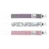 Copper Pearl Clipes para Chupeta Padrão Lacie | Set de 3 Clipes para Prender na Chupeta