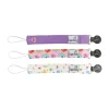 Copper Pearl Clipes para Chupeta Padrão Rua Sésamo | Set de 3 Clipes para Prender na Chupeta