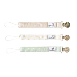 Copper Pearl Clipes para Chupeta Padrão Santa Fé | Set de 3 Clipes para Prender na Chupeta