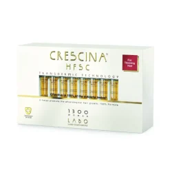 Crescina HFSC Transdermic 1300 Mulher 20x3,5ml | Tratamento Queda Cabelo Avançada