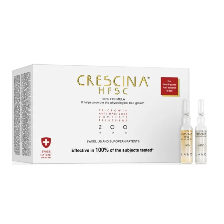 Crescina Transdermic HFSC Tratamento Completo 200 Homem 20x3,5ml