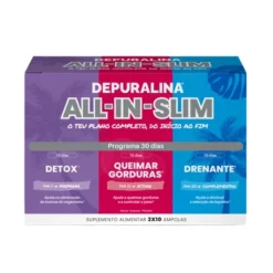 Depuralina All-In-Slim 10x3 Ampolas Detox + Gordura + Drenagem | Programa 30 Dias
