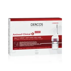 Dercos Aminexil Clinical 5 Mulher 6mlx21 Ampolas