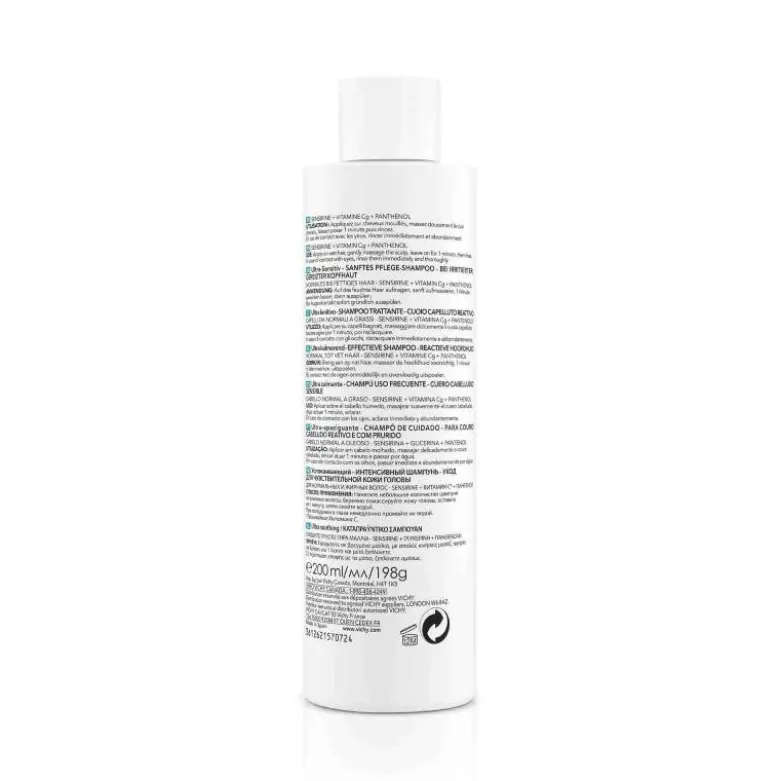 Dercos Champô Ultra-Apaziguante Cabelo Normal a Oleoso 200ml