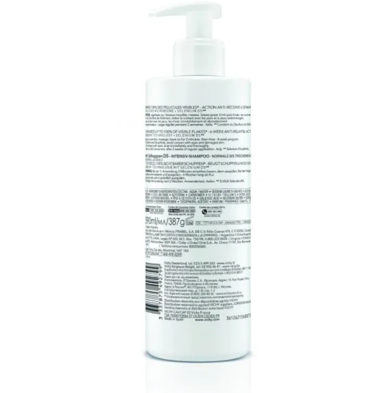 Dercos Pack Anticaspa Cabelos Secos Champô 390ml + Refil 390ml