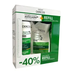 Dercos Pack Anticaspa Cabelos Secos Champô 390ml + Refil 390ml