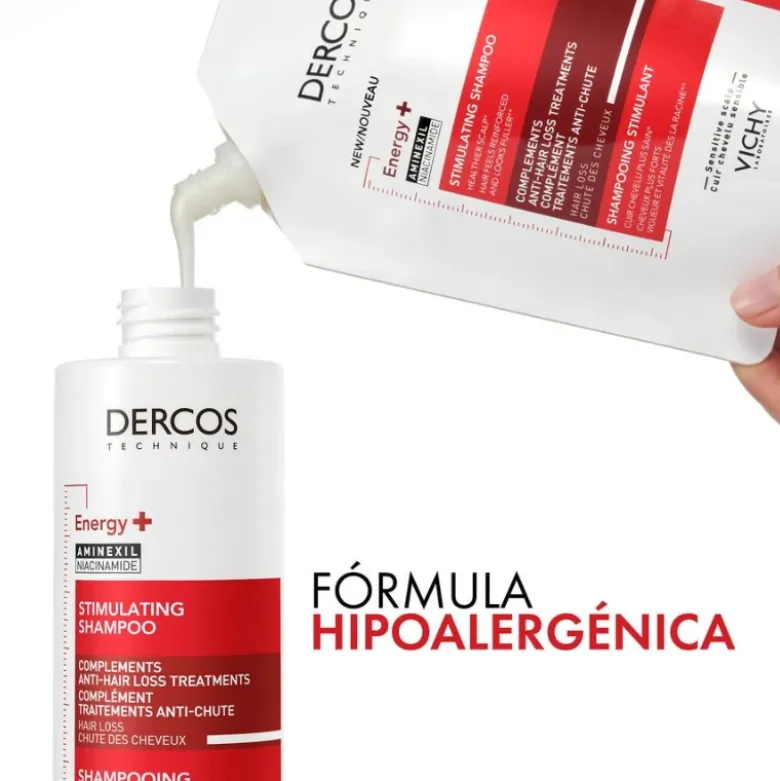 Dercos Pack Estimulante Champô 400ml + Refill 400ml | Aminexil | Queda por Quebra