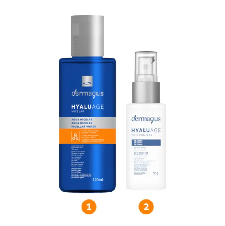 Dermagius Coffret Hidratação Profunda | Água Micelar + Sérum Anti-Rugas