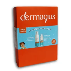Dermagius Coffret Limpeza e Hidratação | Mousse Facial + Creme Hidratante