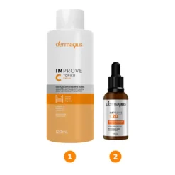 Dermagius Coffret Pele Uniforme e Iluminada | Tónico + Sérum Vitamina C