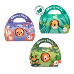 Djeco Bolas Saltitonas Sortidas Wild 4+ Anos | Borracha Natural Animais Selvagens