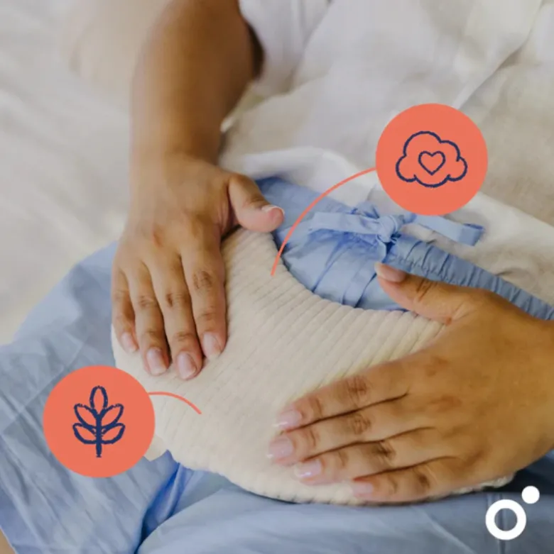 Doomoo Almofada Térmica Maternidade Snoogy Mom Cord Sand | Alívio para Menstruação, Gravidez e Pós-Parto