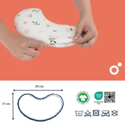 Doomoo Almofada Térmica Maternidade Snoogy Mom Pêssegos | Alívio para Menstruação, Gravidez e Pós-Parto