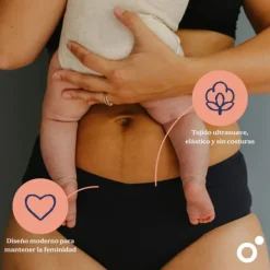 Doomoo Cueca N.3 (3XL-5XL) Pós-Parto/Menstrual Flowly | Absorvente Reutilizável | 12h Proteção