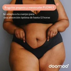 Doomoo Cueca N.3 (3XL-5XL) Pós-Parto/Menstrual Flowly | Absorvente Reutilizável | 12h Proteção
