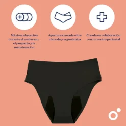Doomoo Cueca N.3 (3XL-5XL) Pós-Parto/Menstrual Flowly | Absorvente Reutilizável | 12h Proteção
