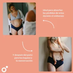 Doomoo Cueca N.3 (3XL-5XL) Pós-Parto/Menstrual Flowly | Absorvente Reutilizável | 12h Proteção