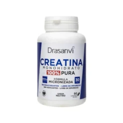 Drasanvi Creatina Monohidrato 100% Pura Neutro 90 Cápsulas | Desempenho físico, força e recuperação muscular