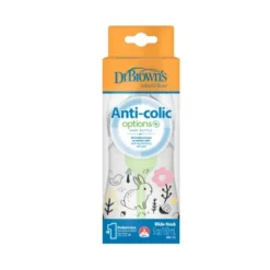 Dr. Brown's Biberão Anticólicas Options+ Boca Larga Bosque 150ml 0+M | Para recém-nascidos