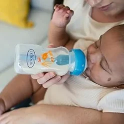 Dr. Brown'sBiberão Anticólicas Options+ 270ml Azul 0+Meses | Inclui Tetina e Escova