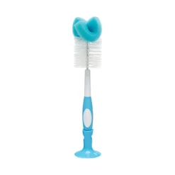 Dr. Brown's Escovilhão Limpeza Biberões Azul | Com Extremidade para Tetinas e Base Ventosa