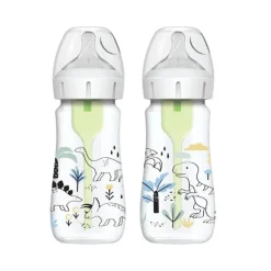 Dr. Brown's Options+ Pack 2 Biberões Anti-cólica 2x270ml | Boca Larga +0M