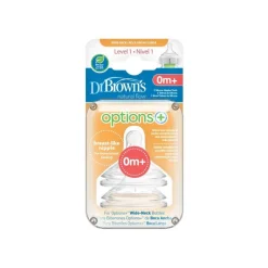 Dr. Browns Tetina Options+ Larg Nivel 1 (0M+) X 2